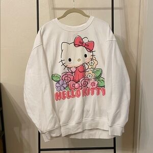 Hello Kitty White Sweatshirt with Pink Bow
